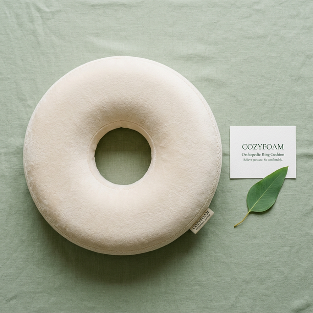 Packshot com vista de cima em fundo delicado